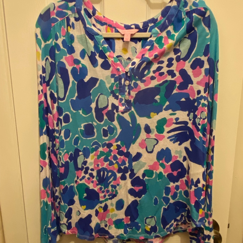 Lilly Pulitzer Marvelle Top long sleeve shirt